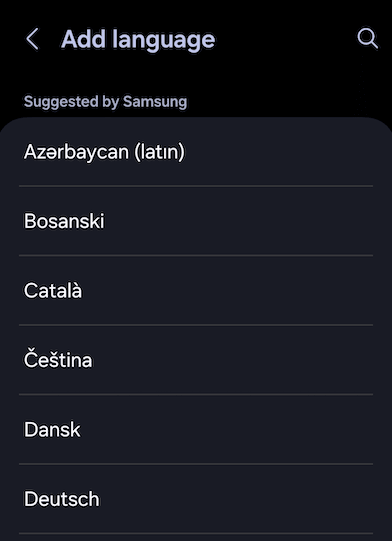 How to change the system language on Android 3