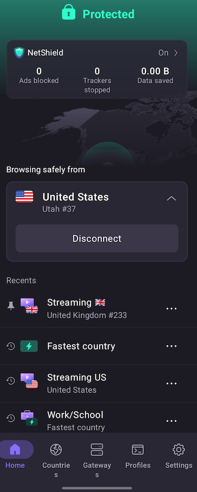 Connect to any Plus server in a region served by Max