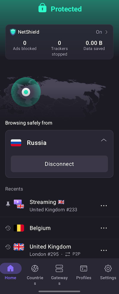 Connect to any server in Russia