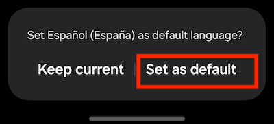 How to change the system language on Android 4