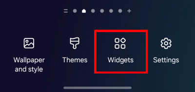 Add a widget on Android 3
