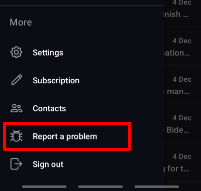 Report a problem