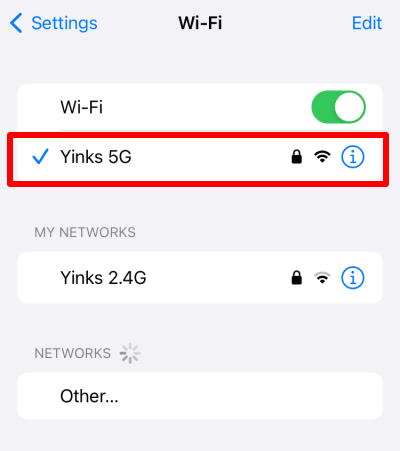 Find SSID on iPhone and iPad