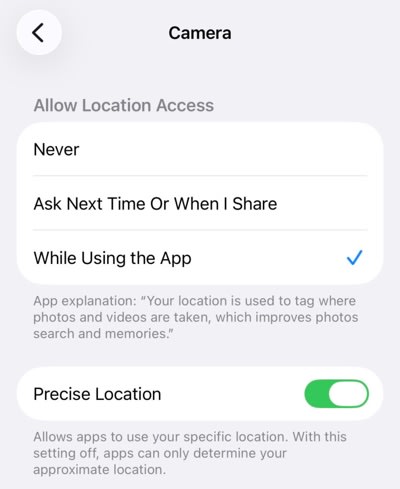 Disable Precise Location on iOS
