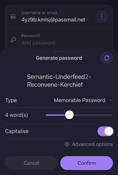 Generate a secure but memorable password