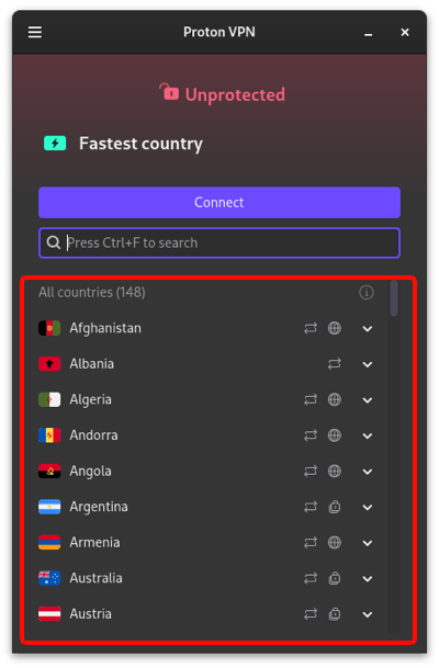 Select a country