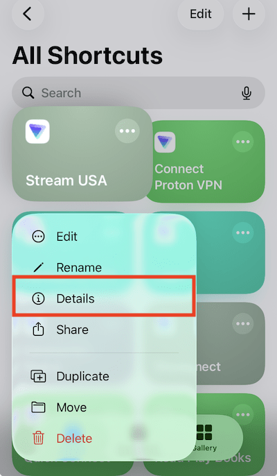 Add a Shortcut to your Home screen 1