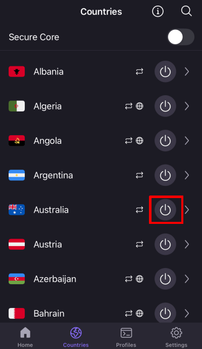 Connect to Proton VPN on iOS 6