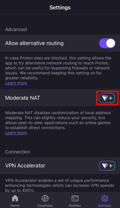 Connect to Proton VPN on iOS 16