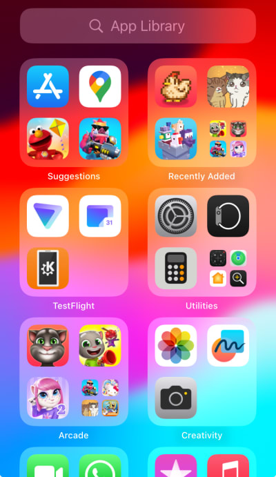 Check your App Library for hidden apps