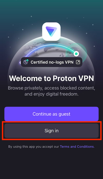 Sign in with Proton