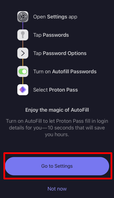 Enable autofill