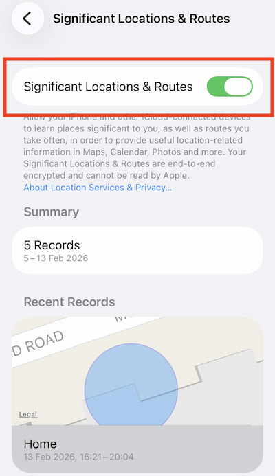Significant Locations 2