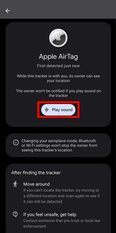 Perform a manual tracker scan on Android