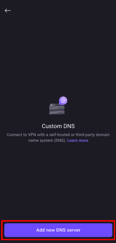 Add a new DNS sever