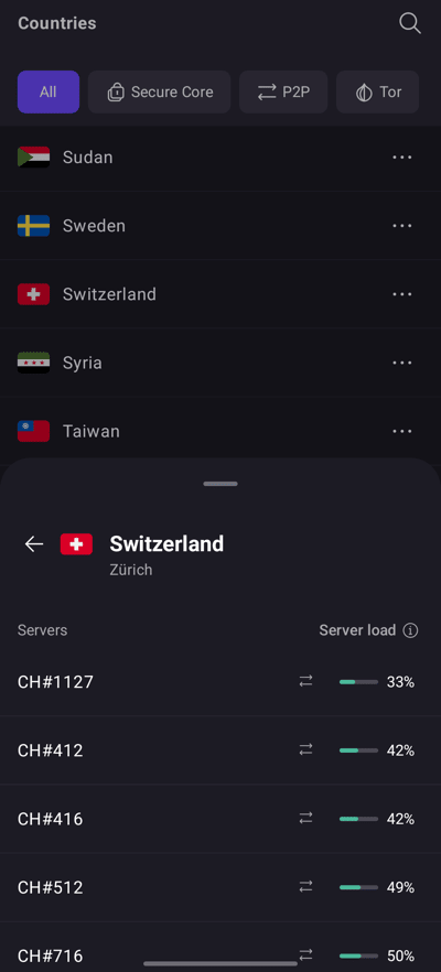 Connect to any of our servers