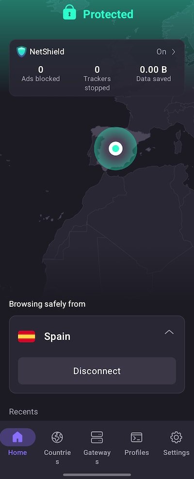 Connect to any server in Spain