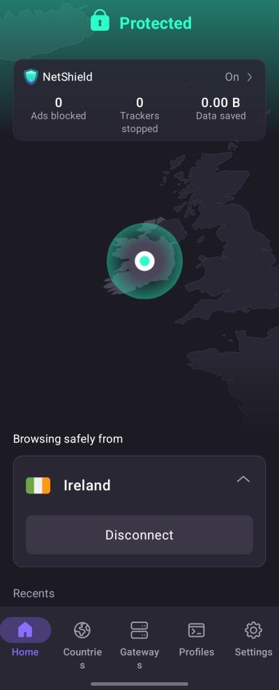 Connect to any sever in Ireland