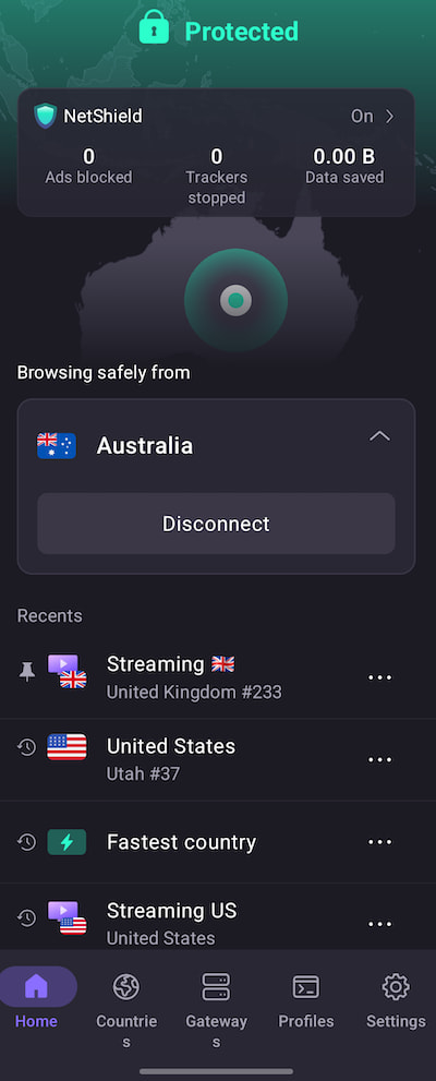 Connect to any Plus server in the United States, or any server in Canada, Australia, or New Zealand.