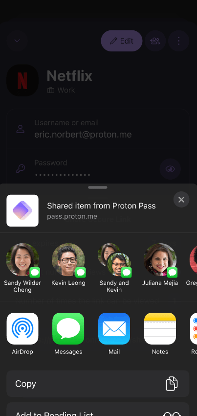 Copy or share your link