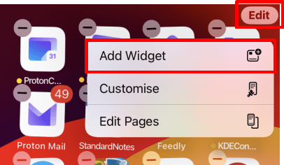 Add a widget on iOS and iPadOS 1