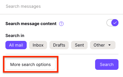 More search options