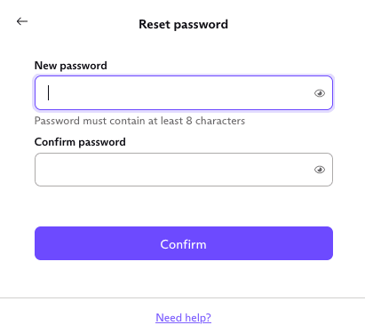 Reset password 4