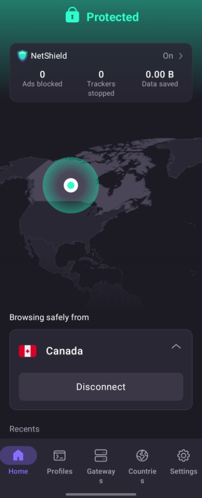 Connect to any Plus server in the US or Canada