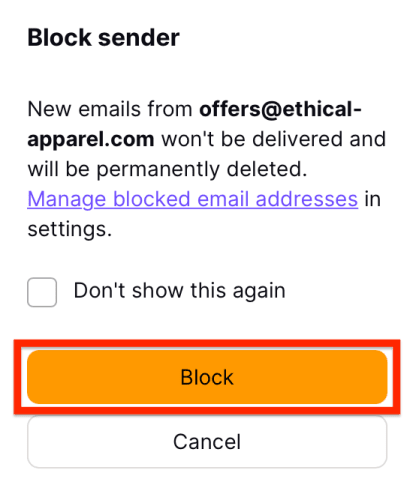 Block button