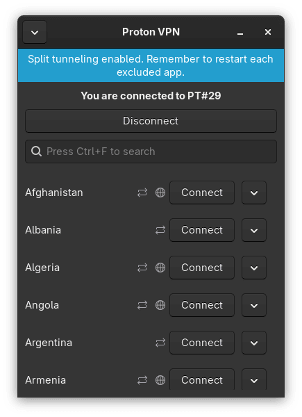 Split tunneling on Linux 4