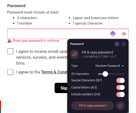 Proton Pass autosave's password prompt