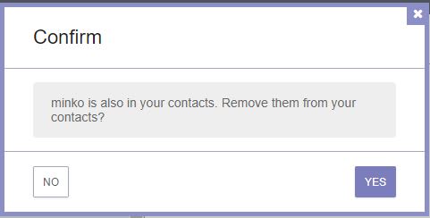 Option to remove a contact if you mark a message as spam