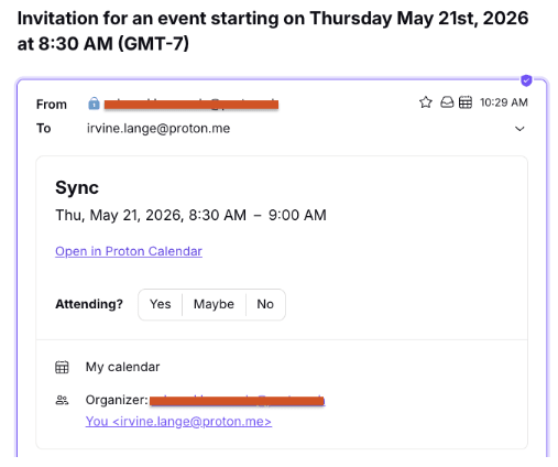 event details