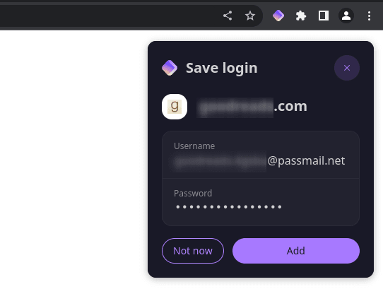 Proton Pass will offer to autosave your logins for you
