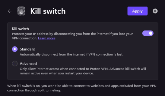 Enable Windows kill switch 2