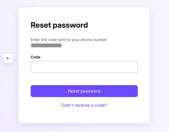Reset password 14