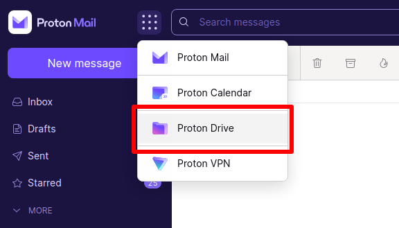 How to sign in to the Proton Drive Windows app