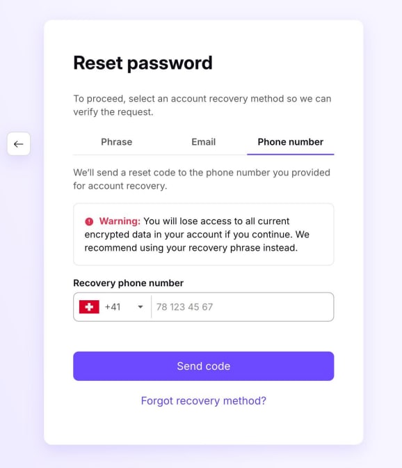 Reset password 13