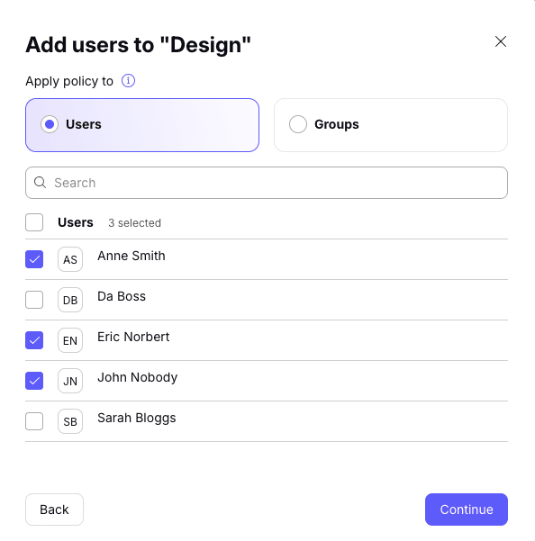 Create a new shared servers policy 4