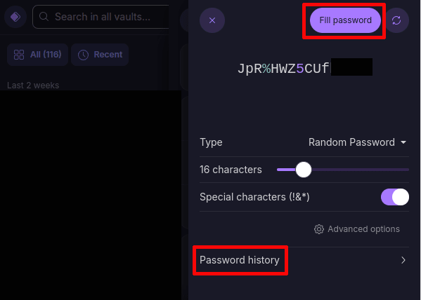 Proton pass generate password