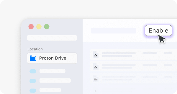 Proton Drive MacOS enable sync