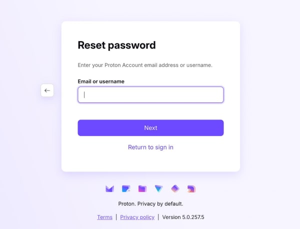 Reset password 2
