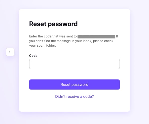 Reset password 9