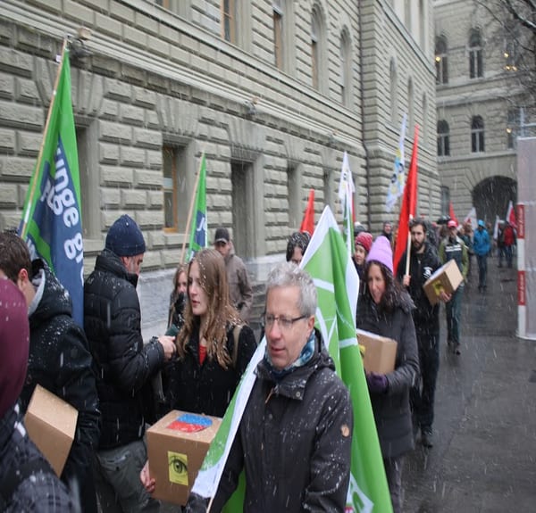 Swiss privacy referendum demonstration