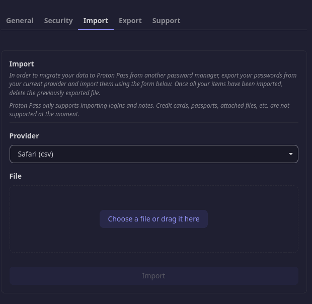 Import your saved CSV file