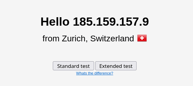 Run either the Basic or Extended test