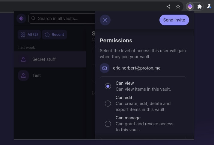 Set sharing permissions