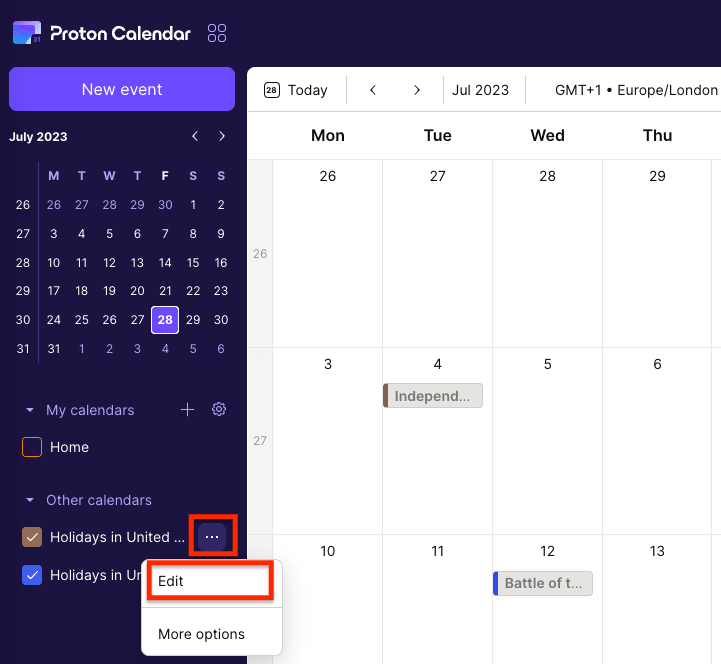 How to add public holiday calendars in Proton Calendar | Proton How to add public holiday calendars in Proton Calendar | Proton