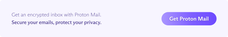Pulsante Passa gratis a Proton Mail