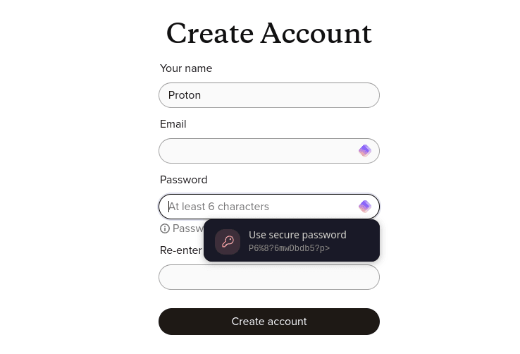 Pas can generate a secure password for you